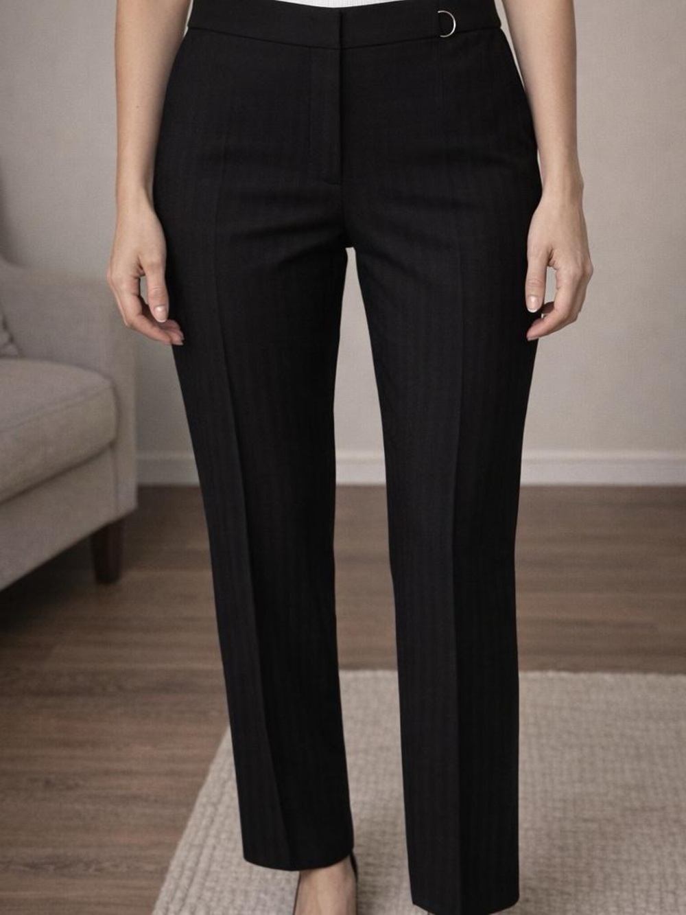 Rafaella Comfort women's dress pants, featuring a geometric pattern. Size 10P.